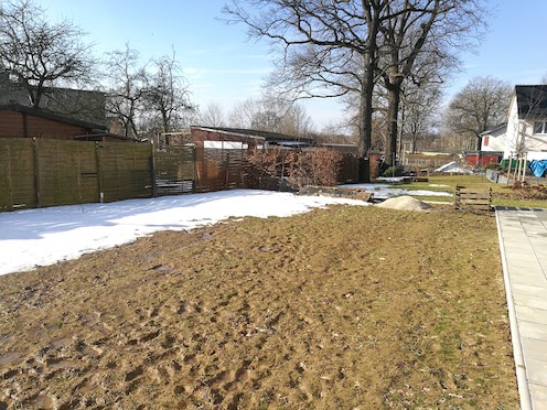 Februar 2017 - Blick über den Garten